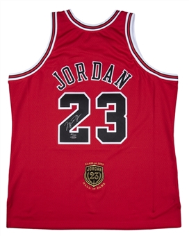 1998-98 Michael Jordan Signed Mitchell & Ness Chicago Bulls Road Jersey Limited to (#20/123) (UDA)